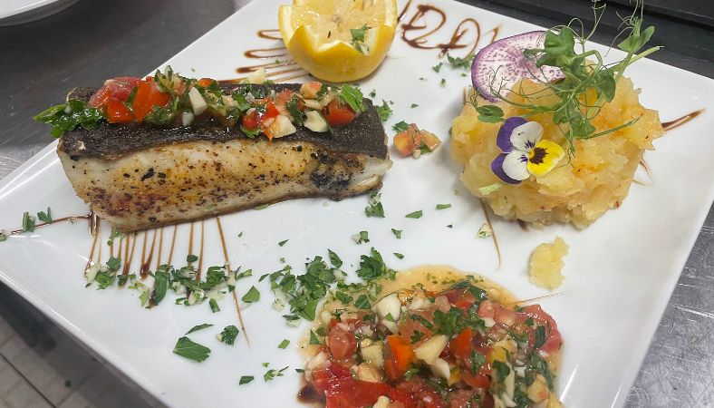 Chipirons, chorizo, piquillos