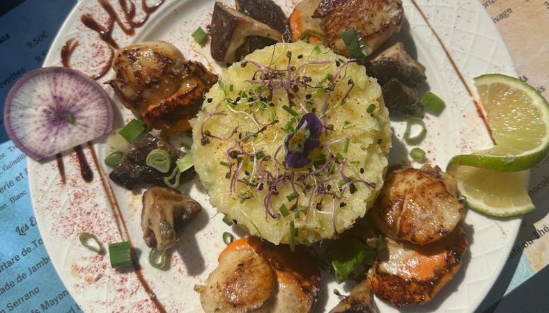 Chipirons, chorizo, piquillos